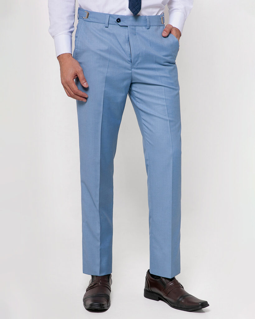 Terno Slim Fit Poliviscose Paris Azul Sky Grotto Ferreira