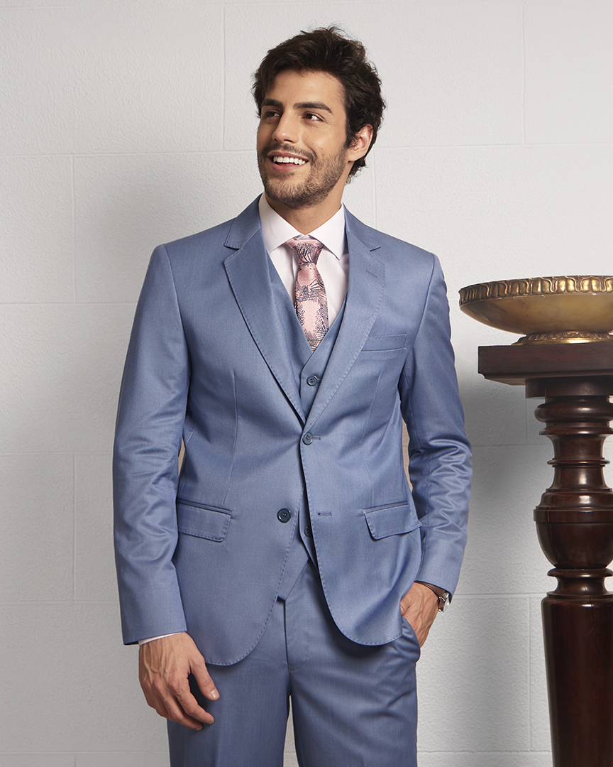 Terno Slim Fit Azul Sky GF35394