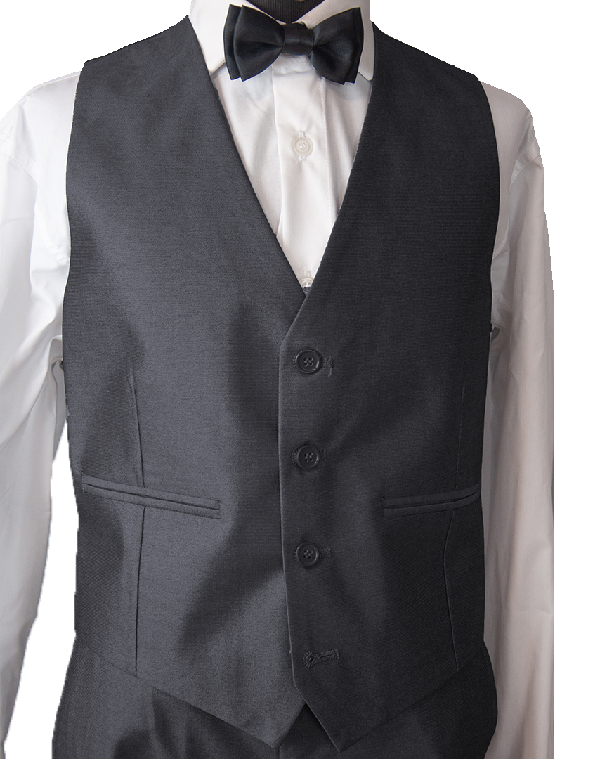 Smoking Slim Fit Poliviscose Grafite Infantil GF343556111