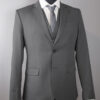 Terno Slim Fit Poliviscose Bristol Cinza GF35393