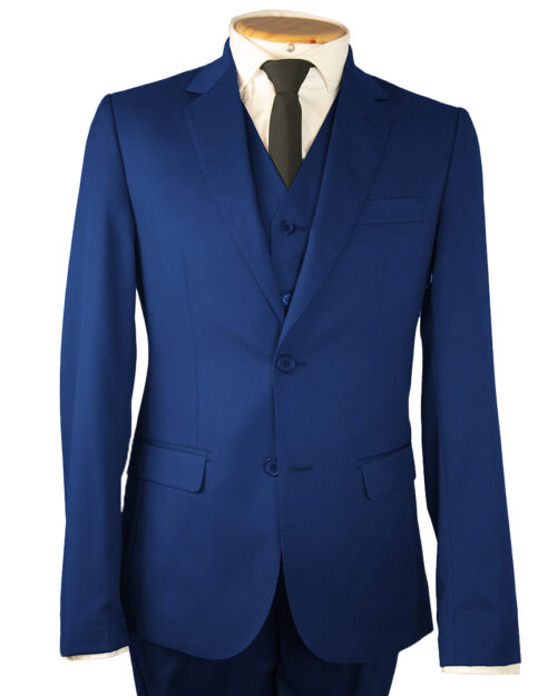 Terno Slim Fit Poliviscose Classi Azul Royal gf35433