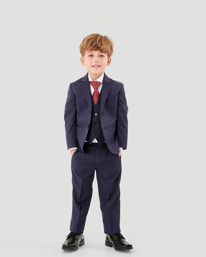 Terno Slim Fit Gabardine Azul Marinho gf33397