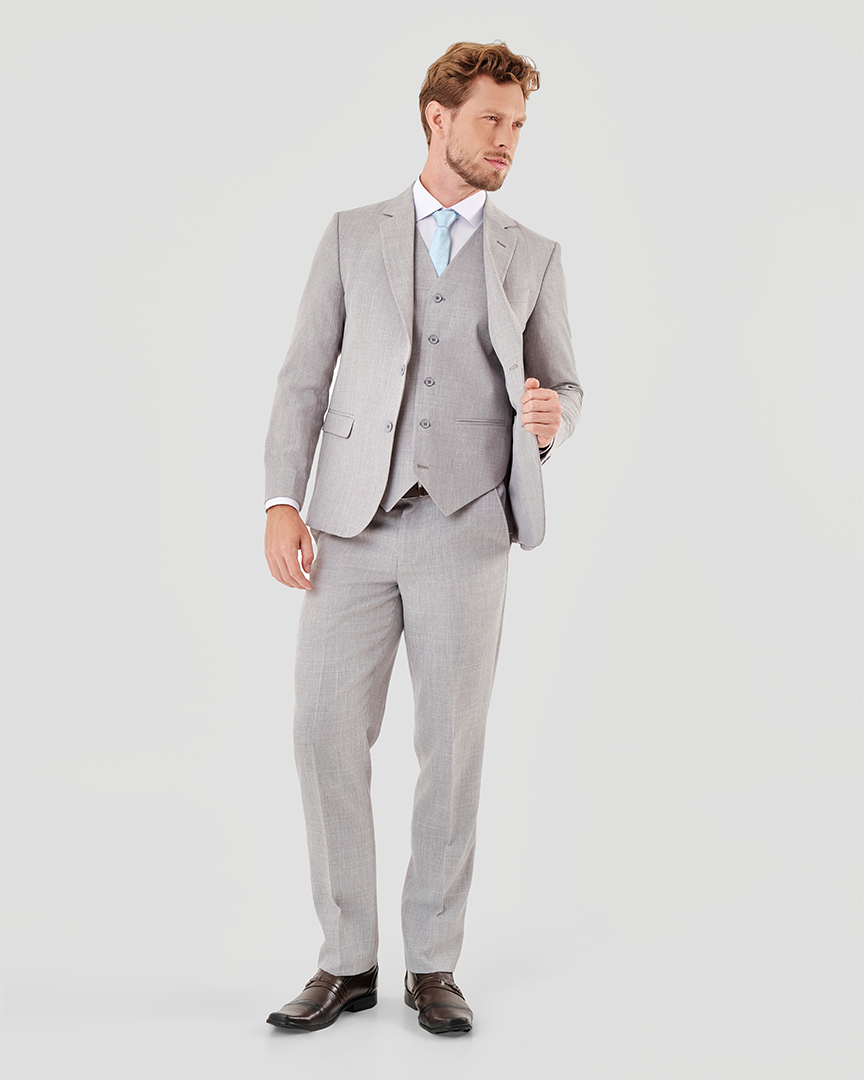 Terno Slim Fit Cinza GF33200