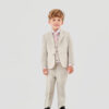 Terno Slim fit Mescla bege GF33200387 Grotto Ferreira