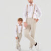 Terno Slim fit Mescla bege GF33200387 Grotto Ferreira