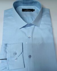 camisa Social tricoline azul de Manga Longa GF60423