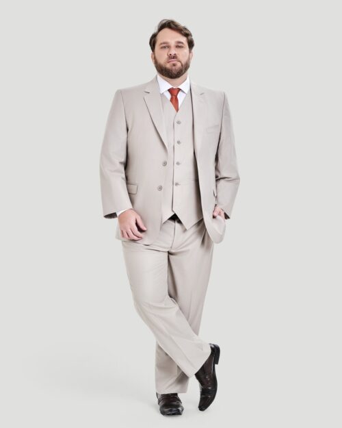 Terno Slim Fit BEGE MALTE GF35437 - Grotto Ferreira