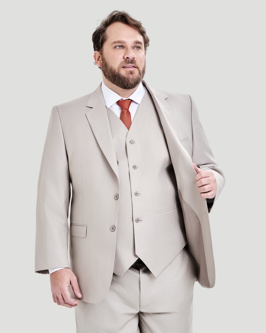 Terno Slim Fit BEGE MALTE GF35437 - Grotto Ferreira