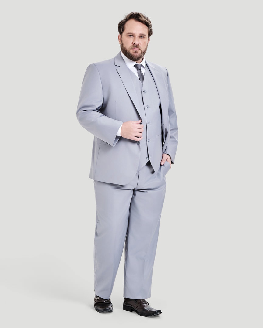 Terno Slim Fit Cinza Granizo GF35438-Grotto Ferreira