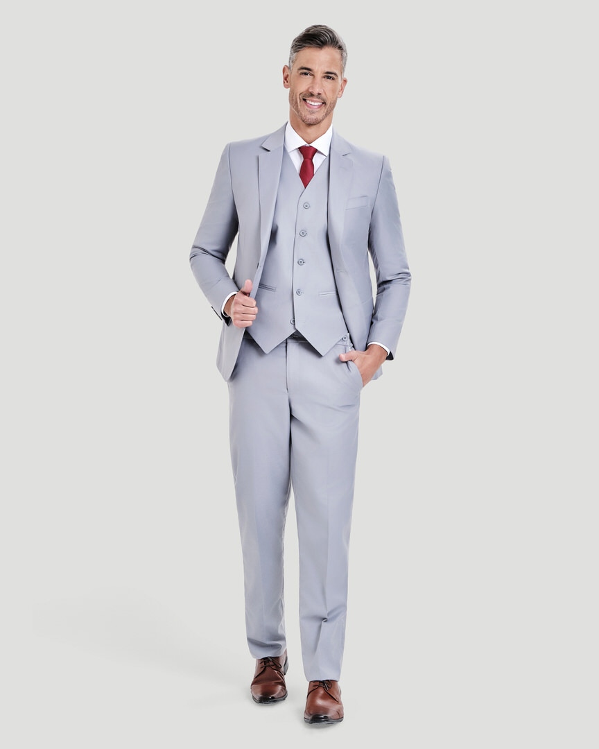 Terno Slim Fit Cinza Granizo GF35438-Grotto Ferreira