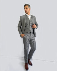 Terno Slim Fit Grafite GF35436 -Grotto Ferreira