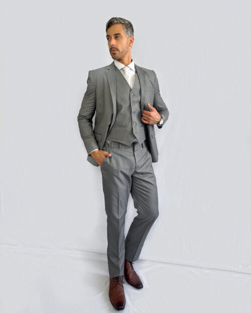 Terno Slim Fit Grafite GF35436 -Grotto Ferreira