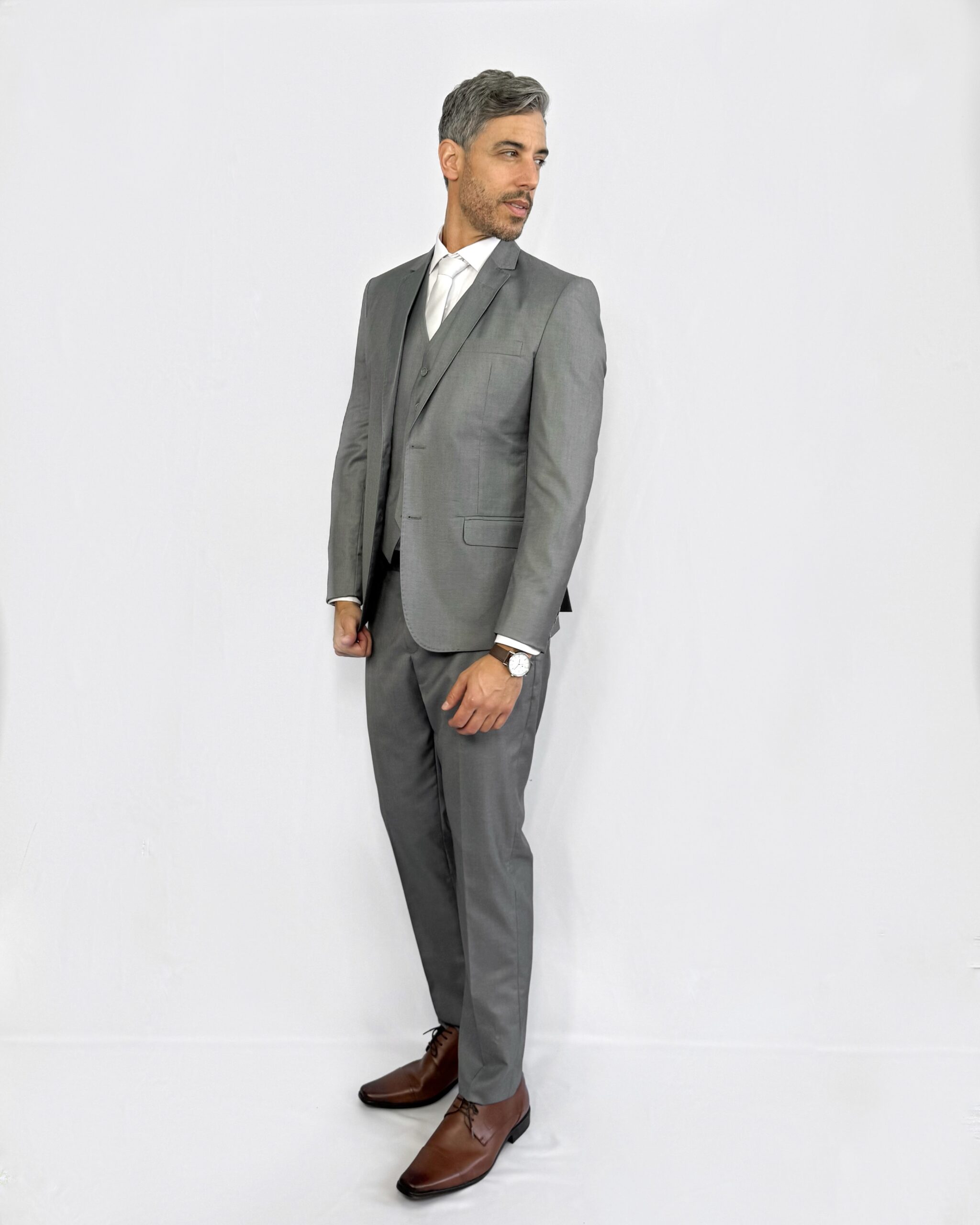 Terno Slim Fit Grafite GF35436 -Grotto Ferreira