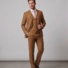 gf35441-f1 Terno Slim Fit Marrom GF35441-Grotto Ferreira