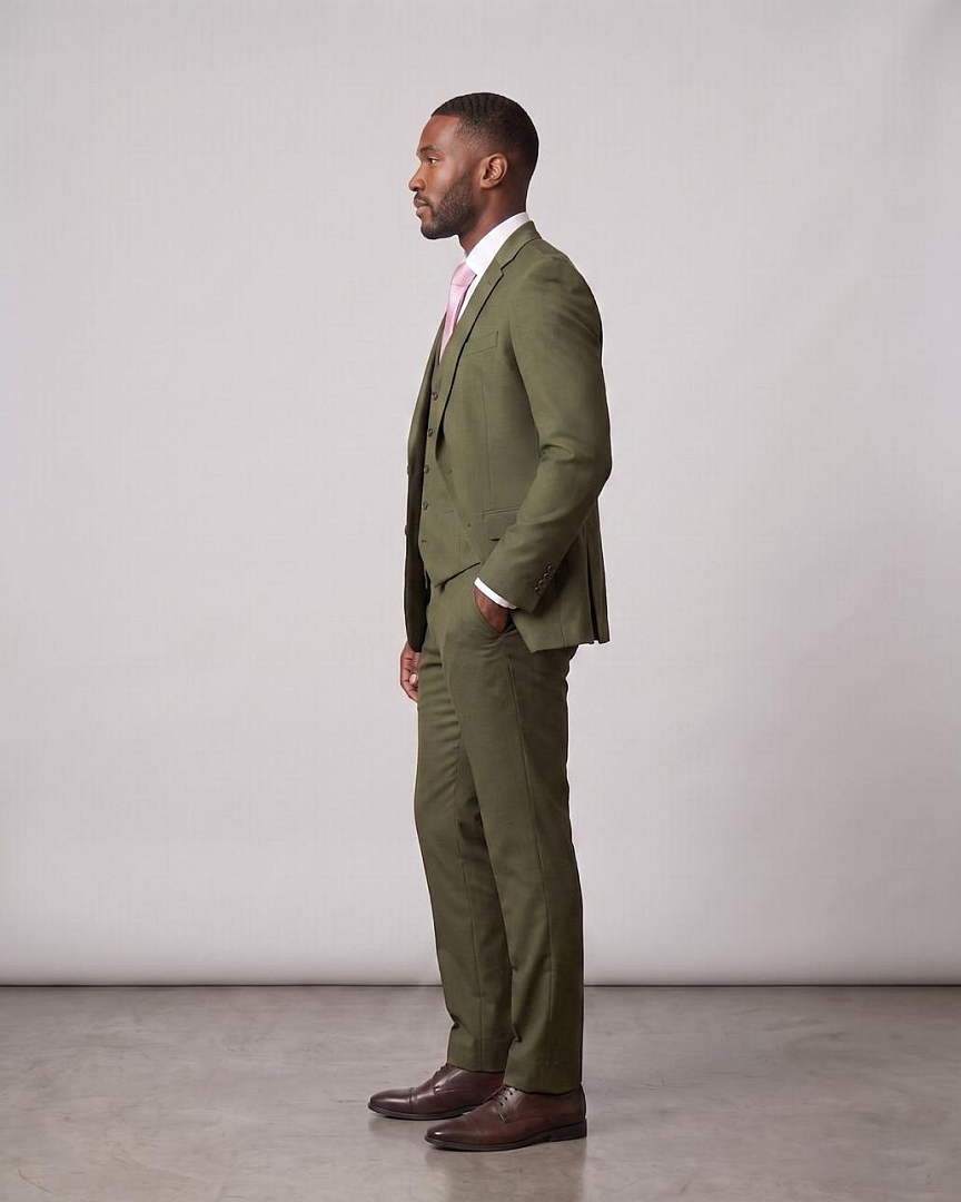 Terno Slim Fit Verde Oliva GF35442-Grotto Ferreira