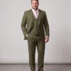 Terno Slim Fit Verde Oliva -Plus Size GF35442-Grotto Ferreira