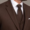 GF35443-F5 Terno Slim Fit Marrom-Chocolate GF35443-Grotto Ferreira