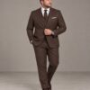 GF35443-Plus-F1 Terno Slim Fit Marrom-Chocolate GF35443-Grotto Ferreira