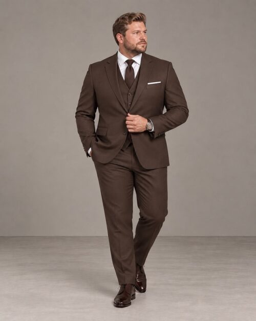 Terno Slim Fit Marrom-Chocolate GF35443-Grotto Ferreira
