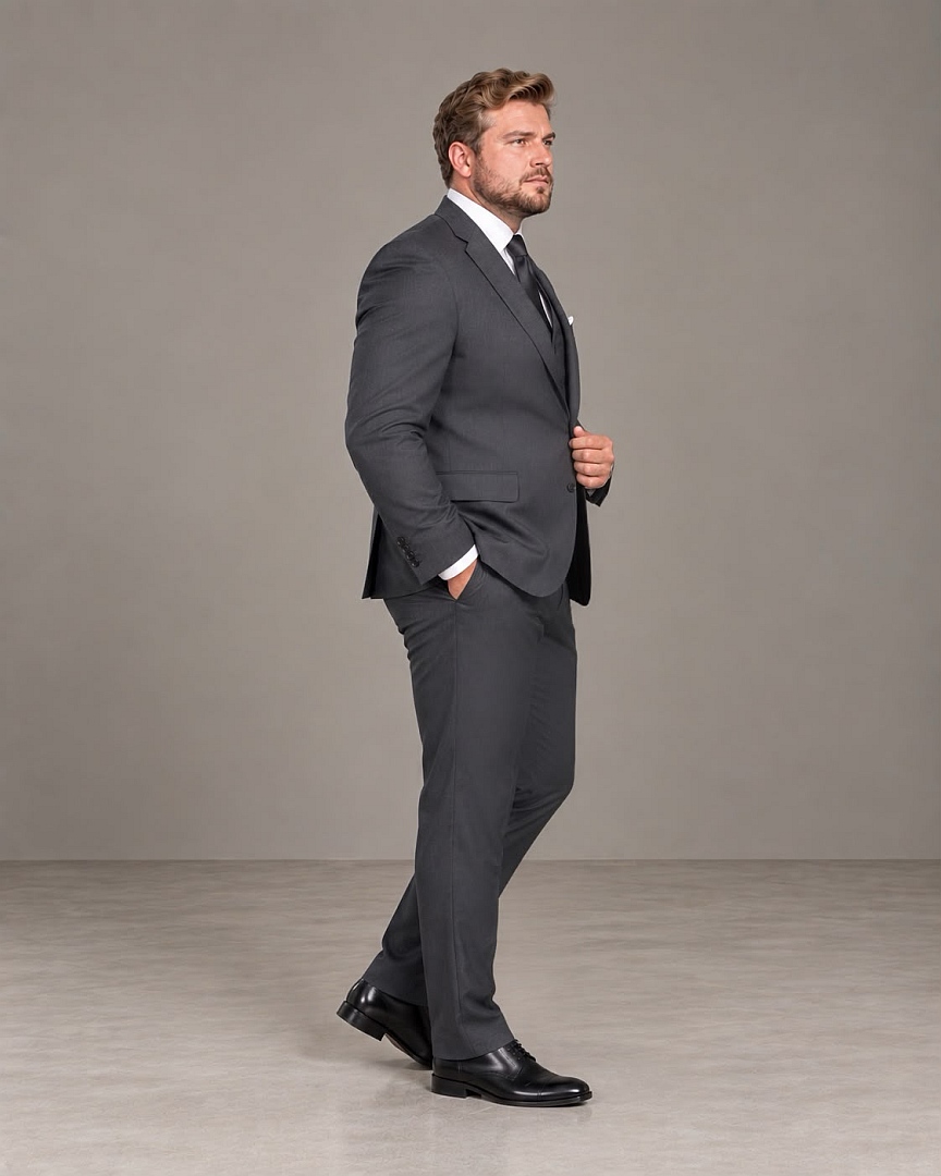 GF35444-F2.Plus Terno Slim Fit Grafite GF35444-Grotto Ferreira
