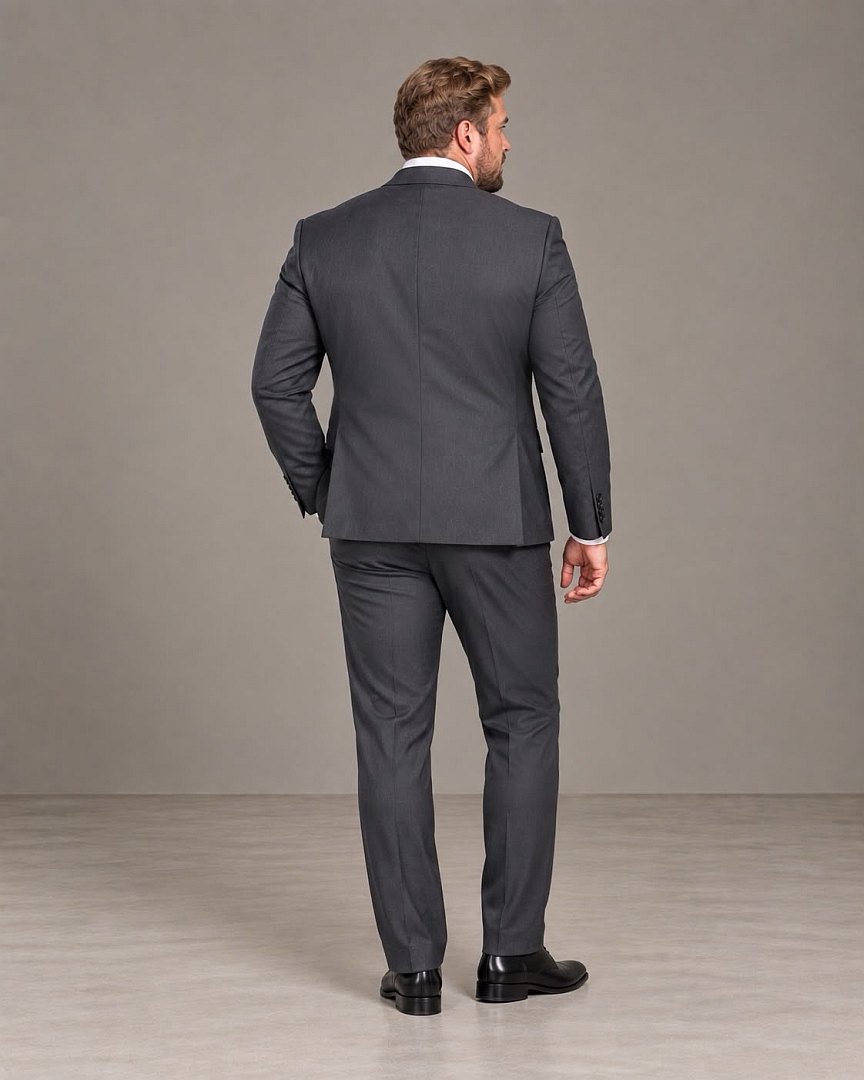 GF35444.Plus-F3 Terno Slim Fit Grafite GF35444-Grotto Ferreira