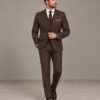 Gf35443-F1 Terno Slim Fit Marrom-Chocolate GF35443-Grotto Ferreira