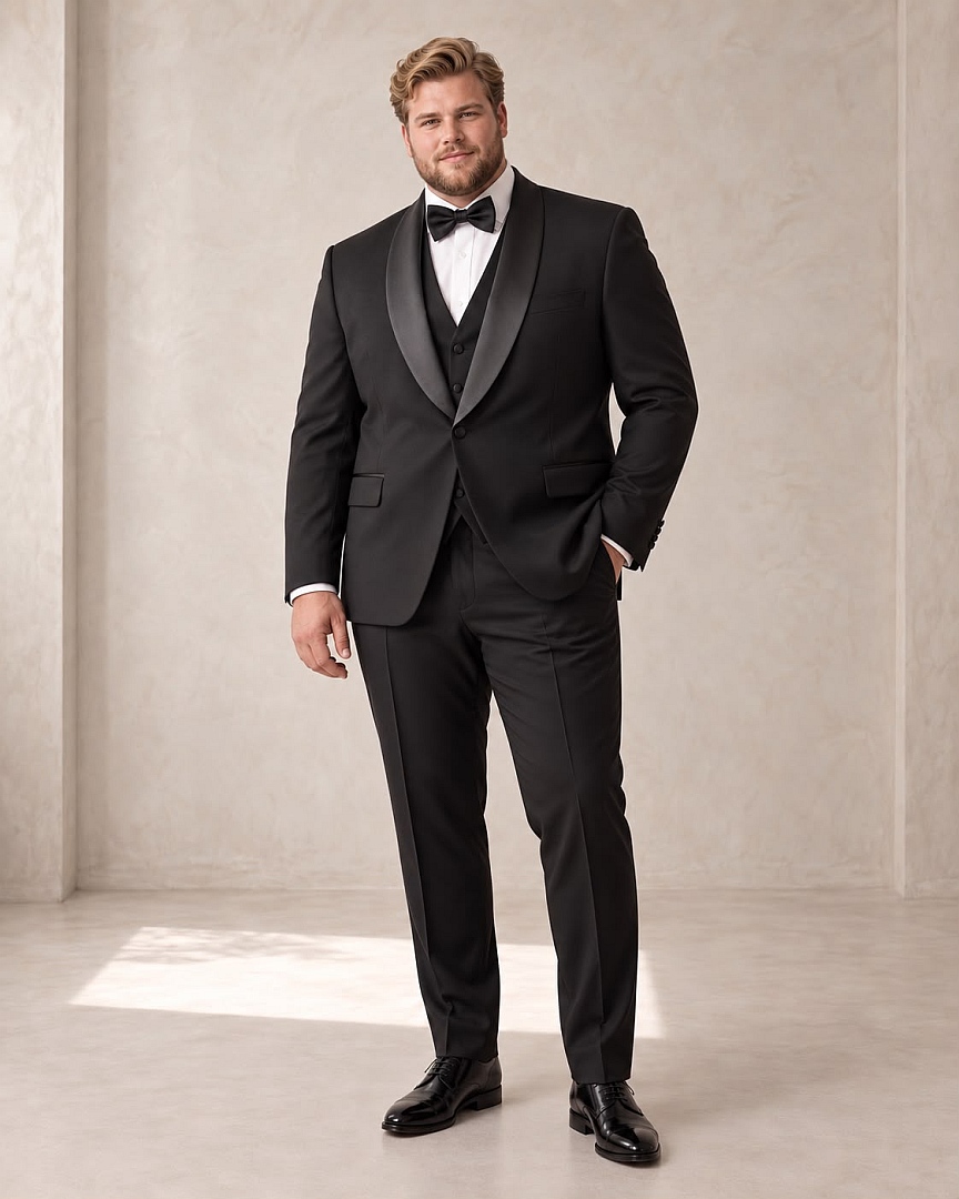 Smoking Preto Gf31400 -Plus Slim Fit
